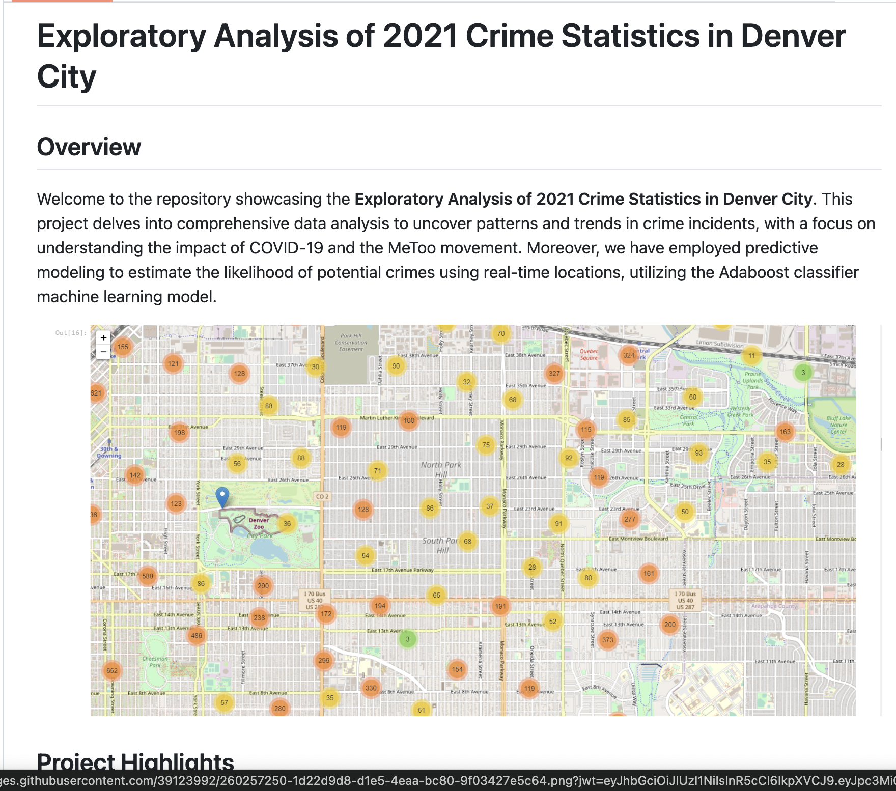 Predictive Model On High Crime Areas In Denver